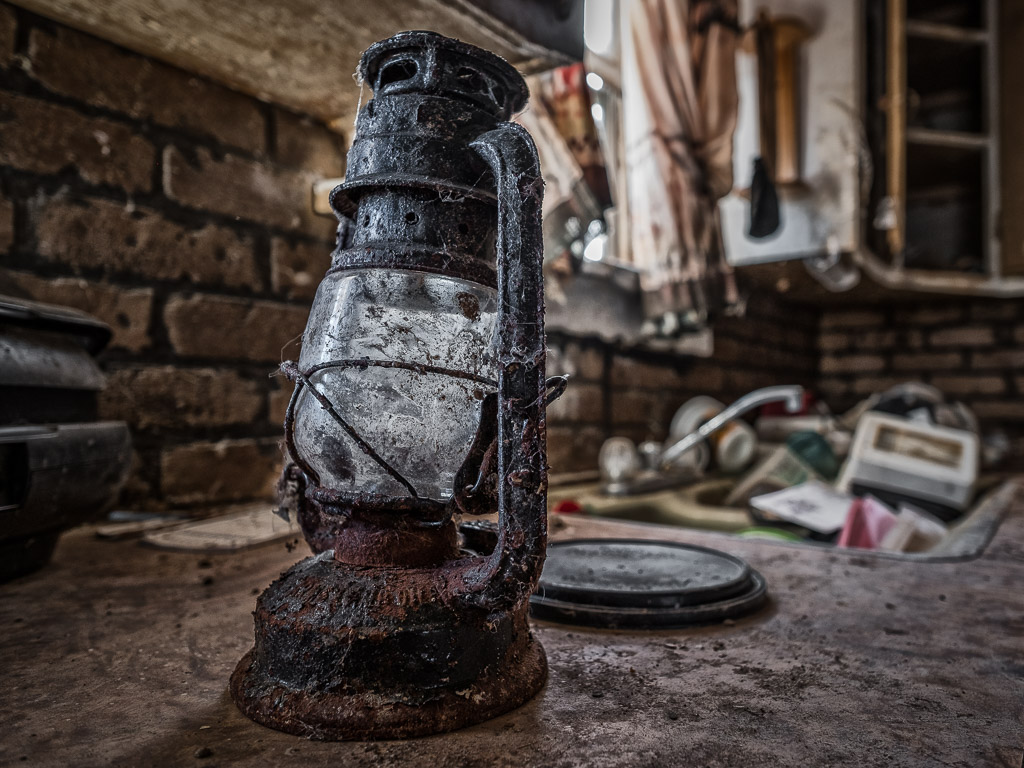 Just a scene in an abandoned farmhouse.