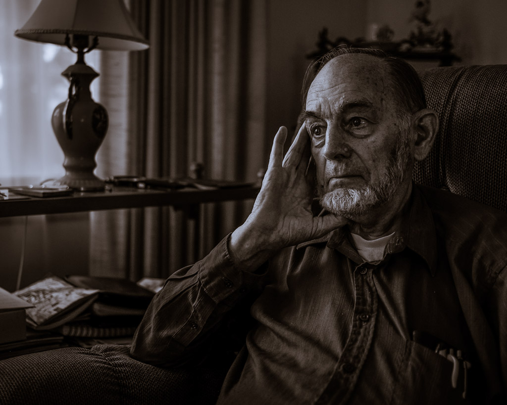 My wifes cousin hails originally from New England, but has lived in Missouri for a long time now.  He is 75, a devout Mennonite and a great guy.  We got to hang out and we toured the NRA museum in Springfield, MO, together.

Here, in a thoughtful pose he might look a bit stern, but he's a nice guy.