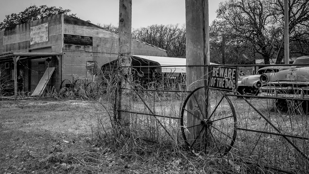 Around this area of North Texas there are towns that are slowly shrinking away.  They live on unpaved roads along gently rolling prairie filled with mesquite and cactus.

Some are working on becoming 